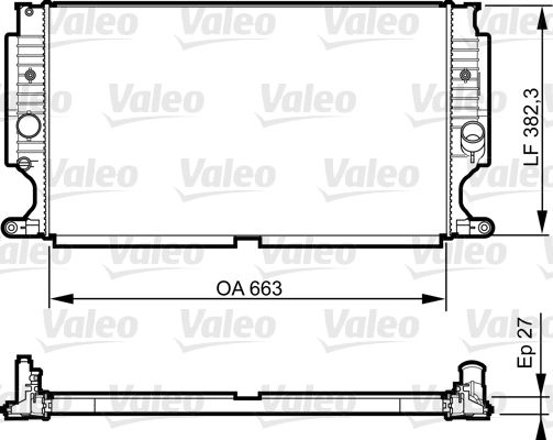 735188 VALEO Радиатор, охлаждение двигателя