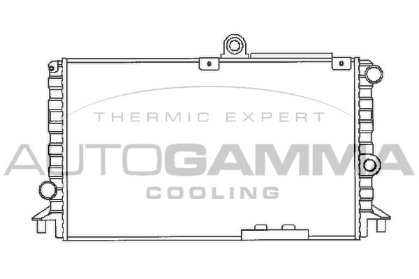 100004 AUTOGAMMA Радиатор, охлаждение двигателя