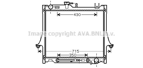 IS2026 AVA QUALITY COOLING Радиатор, охлаждение двигателя