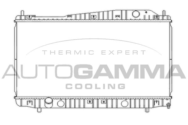 103952 AUTOGAMMA Радиатор, охлаждение двигателя