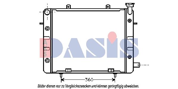 151350N AKS DASIS Радиатор, охлаждение двигателя