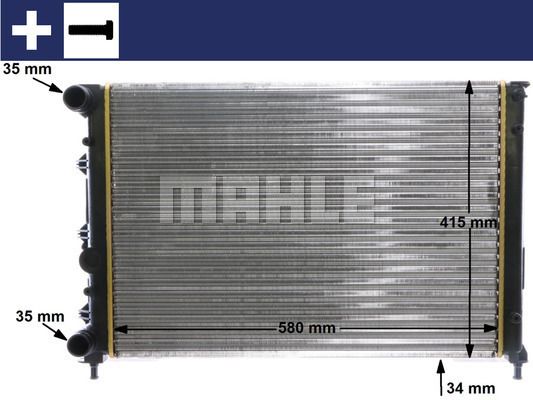 CR1411000S MAHLE Радиатор, охлаждение двигателя