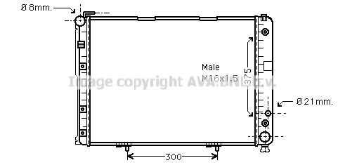 MS2177 AVA QUALITY COOLING Радиатор, охлаждение двигателя