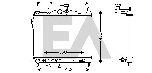 31R28131 EACLIMA Радиатор, охлаждение двигателя