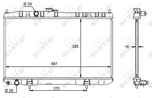 WG1723632 WILMINK GROUP Радиатор, охлаждение двигателя