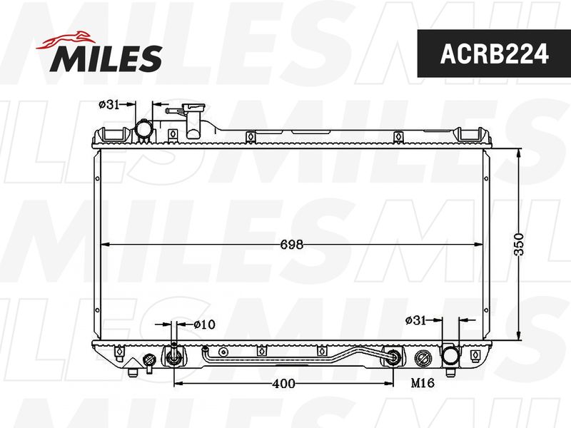 ACRB224 MILES Радиатор, охлаждение двигателя