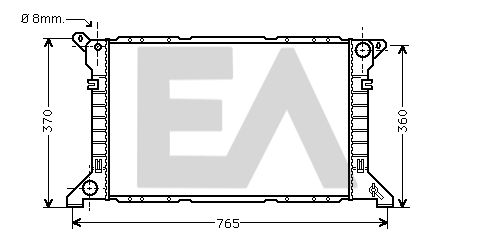 31R22056 EACLIMA Радиатор, охлаждение двигателя