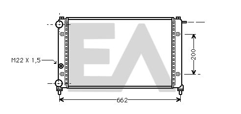 31R67008 EACLIMA Радиатор, охлаждение двигателя