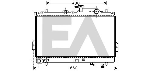 31R28032 EACLIMA Радиатор, охлаждение двигателя