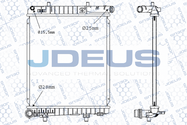 M0210590 JDEUS Радиатор, охлаждение двигателя