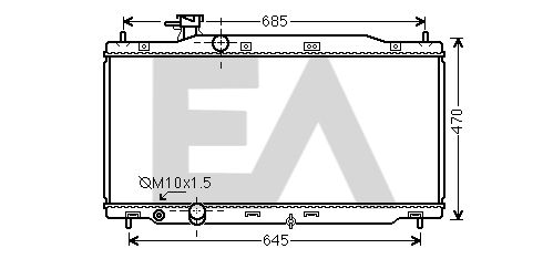 31R26081 EACLIMA Радиатор, охлаждение двигателя