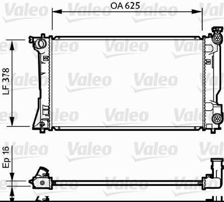 734712 VALEO Радиатор, охлаждение двигателя