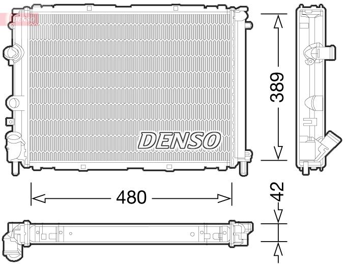 DRM23033 DENSO Радиатор, охлаждение двигателя