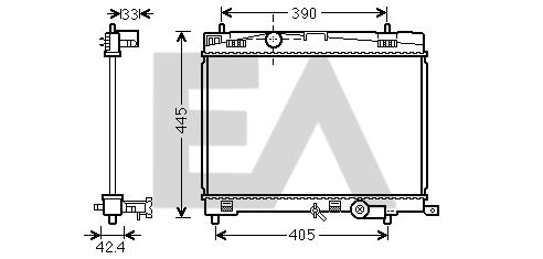 31R71246 EACLIMA Радиатор, охлаждение двигателя