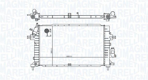 350213176100 MAGNETI MARELLI Радиатор, охлаждение двигателя