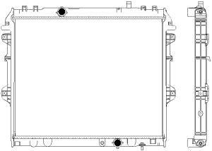 34611055 SAKURA Automotive Радиатор, охлаждение двигателя