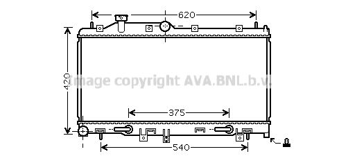 SU2066 AVA QUALITY COOLING Радиатор, охлаждение двигателя