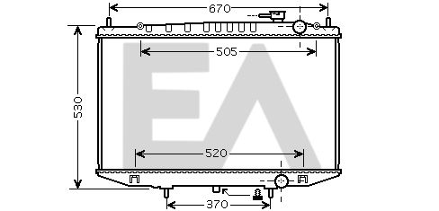 31R18120 EACLIMA Радиатор, охлаждение двигателя