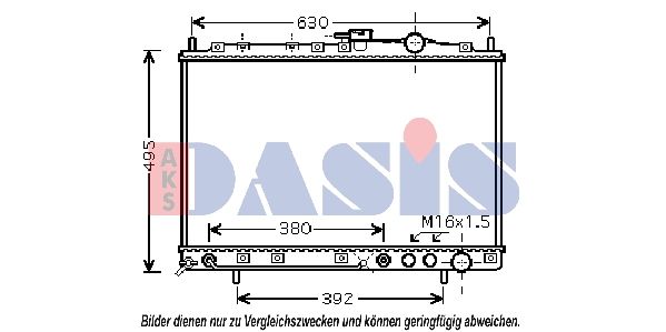 510053N AKS DASIS Радиатор, охлаждение двигателя