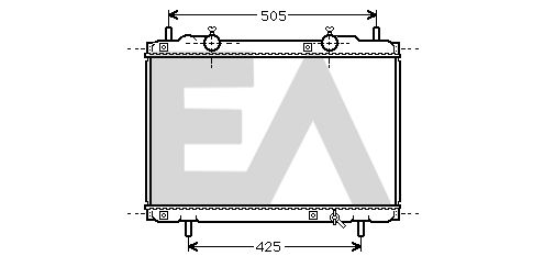 31R25034 EACLIMA Радиатор, охлаждение двигателя