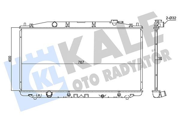 347595 KALE OTO RADYATÖR Радиатор, охлаждение двигателя