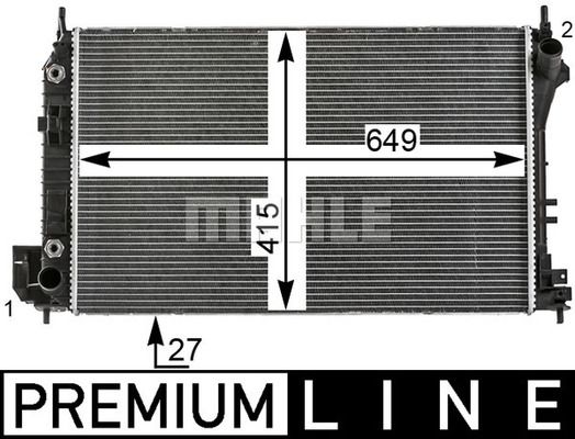 WG2183374 WILMINK GROUP Радиатор, охлаждение двигателя