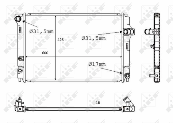 WG1723337 WILMINK GROUP Радиатор, охлаждение двигателя