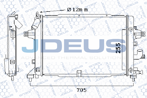 020M41 JDEUS Радиатор, охлаждение двигателя