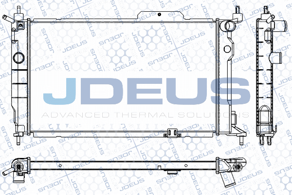 RA0200611 JDEUS Радиатор, охлаждение двигателя