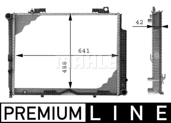 CR317000P MAHLE Радиатор, охлаждение двигателя