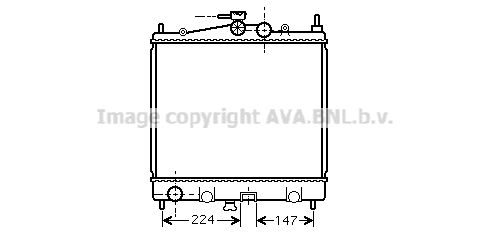 DN2210 AVA QUALITY COOLING Радиатор, охлаждение двигателя