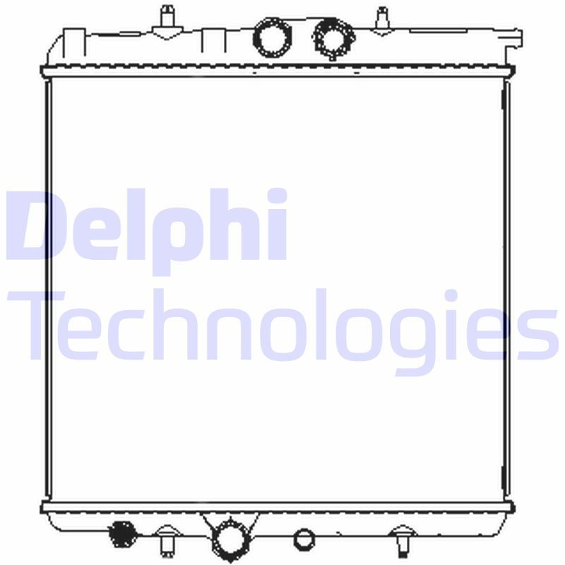 TSP0524063 DELPHI Радиатор, охлаждение двигателя