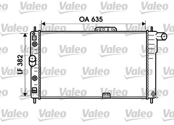 734761 VALEO Радиатор, охлаждение двигателя