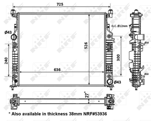 WG1723027 WILMINK GROUP Радиатор, охлаждение двигателя