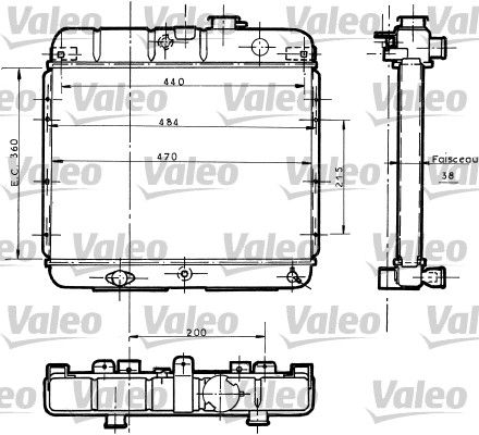 730061 VALEO Радиатор, охлаждение двигателя