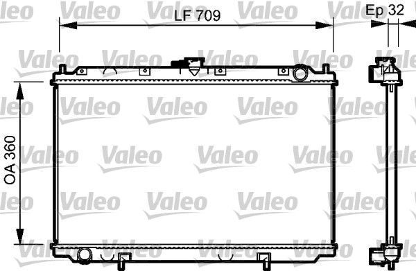 732529 VALEO Радиатор, охлаждение двигателя