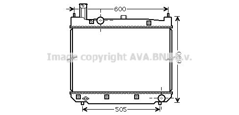 TO2471 AVA QUALITY COOLING Радиатор, охлаждение двигателя