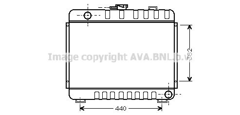 MS2045 AVA QUALITY COOLING Радиатор, охлаждение двигателя