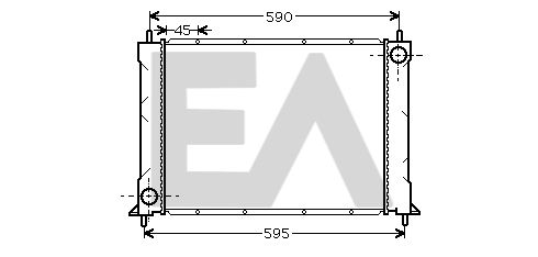 31R05011 EACLIMA Радиатор, охлаждение двигателя