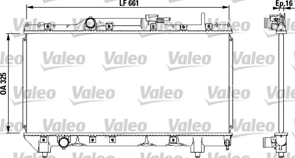 731565 VALEO Радиатор, охлаждение двигателя