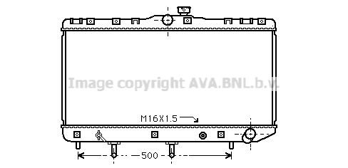 TO2180 AVA QUALITY COOLING Радиатор, охлаждение двигателя