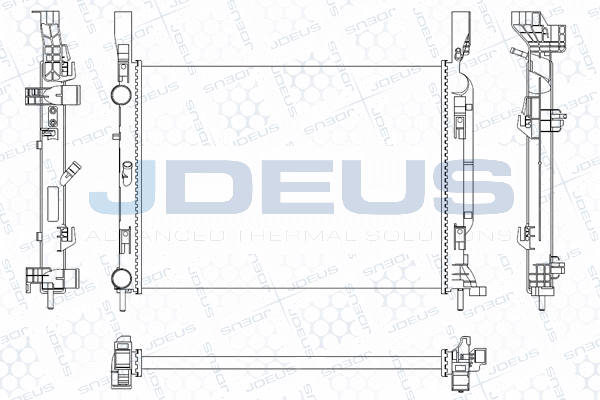 M0231080 JDEUS Радиатор, охлаждение двигателя