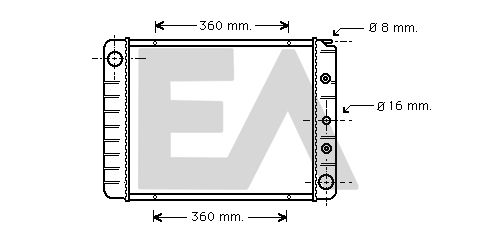 31R78015 EACLIMA Радиатор, охлаждение двигателя