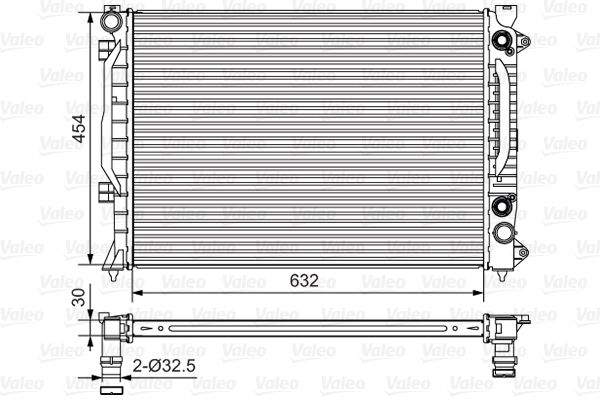 734753 VALEO Радиатор, охлаждение двигателя