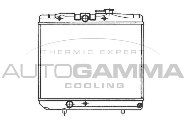 101029 AUTOGAMMA Радиатор, охлаждение двигателя