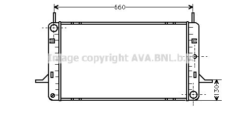 FD2102 AVA QUALITY COOLING Радиатор, охлаждение двигателя