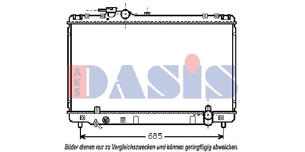 213910N AKS DASIS Радиатор, охлаждение двигателя