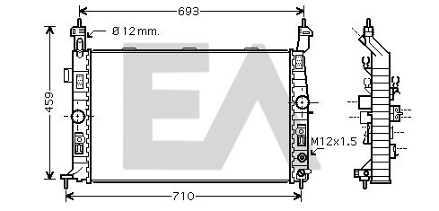 31R54215 EACLIMA Радиатор, охлаждение двигателя