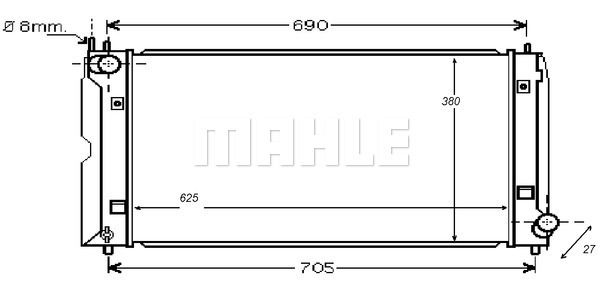 CR1079000S MAHLE Радиатор, охлаждение двигателя