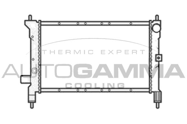 103872 AUTOGAMMA Радиатор, охлаждение двигателя